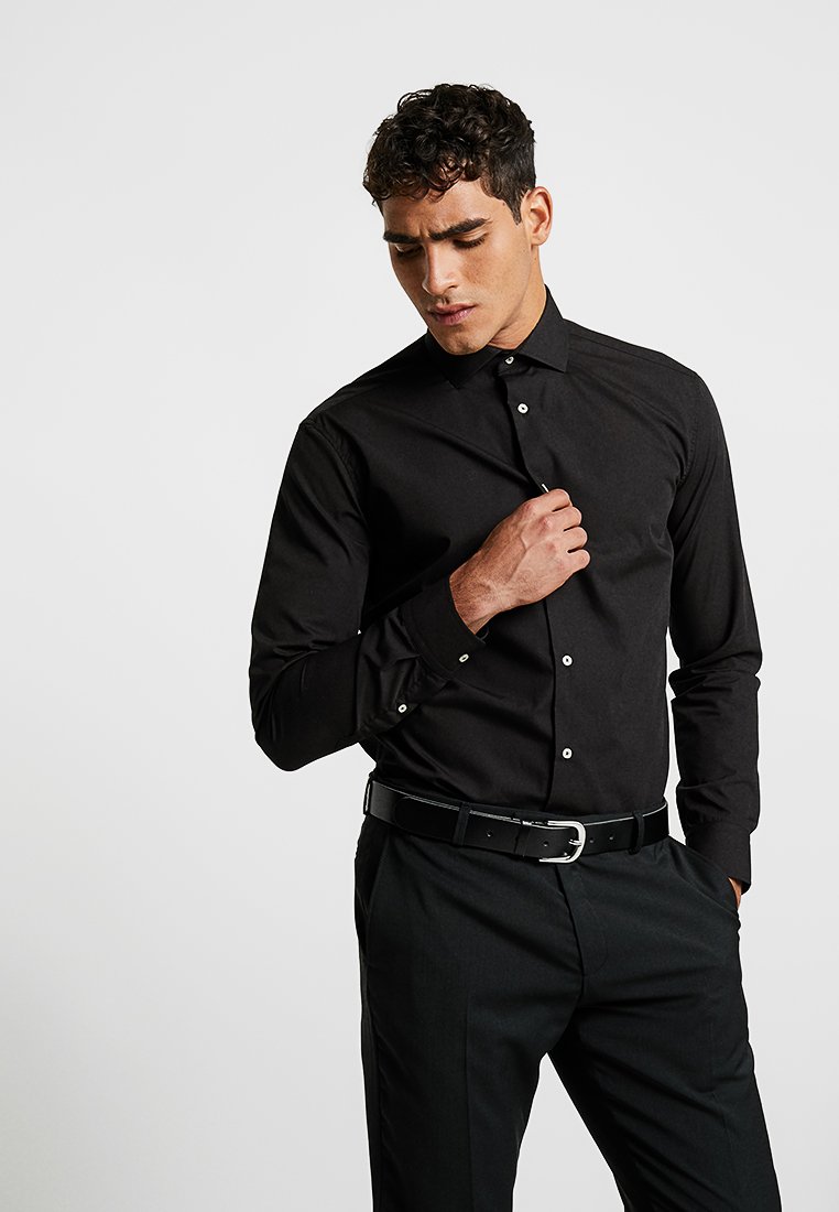 Классическая рубашка Solid Color OppoSuits, цвет black knight