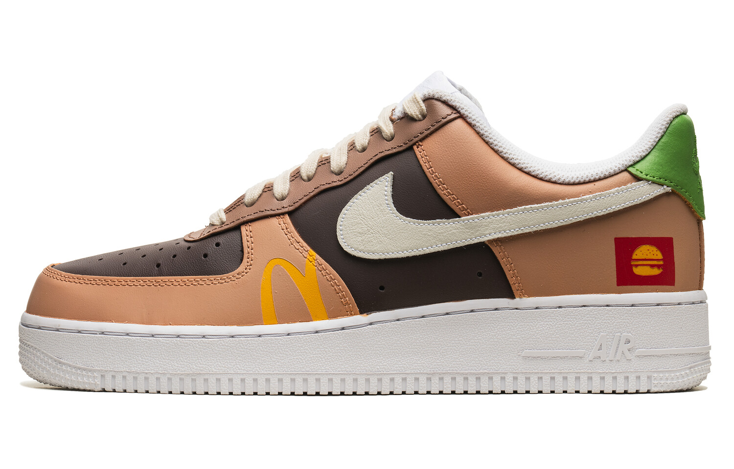 

Кроссовки Nike Air Force 1 Skateboarding Shoes Unisex Low-top Tan, цвет Tan