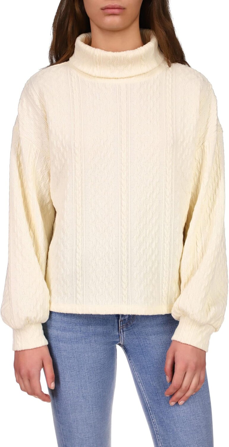 

Свитер Textured Cowl Neck Popover Top Sanctuary, цвет Buttercream