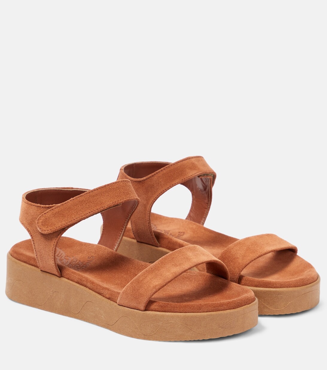 

Замшевые сандалии Salamina на платформе Ancient Greek Sandals, коричневый
