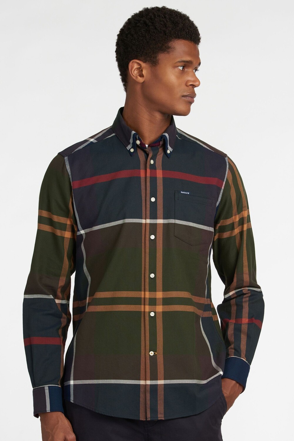 

Зимняя рубашка Dunoon Taillor Barbour, зеленый