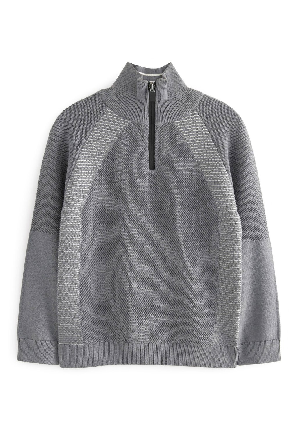 Вязаный свитер ZIP NECK Next, цвет grey