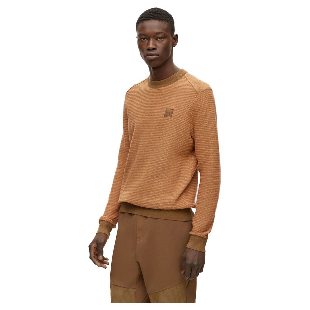 

Свитер BOSS Arbor 10247929 Crew Neck, коричневый