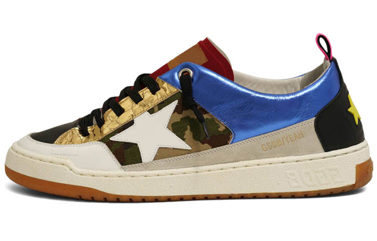 

Мужские кеды Golden Goose, синий/желтый/черный