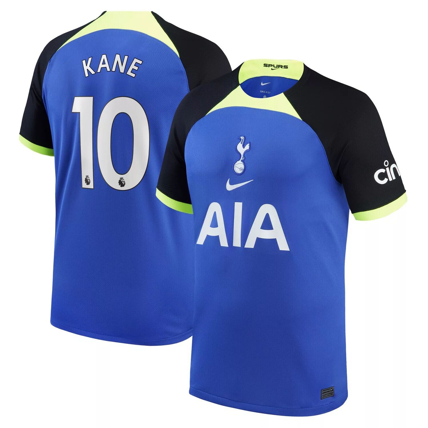

Молодежный Nike Harry Kane Blue Tottenham Hotspur 2022/23 Реплика игрока на выездном стадионе Breathe Stadium Nike