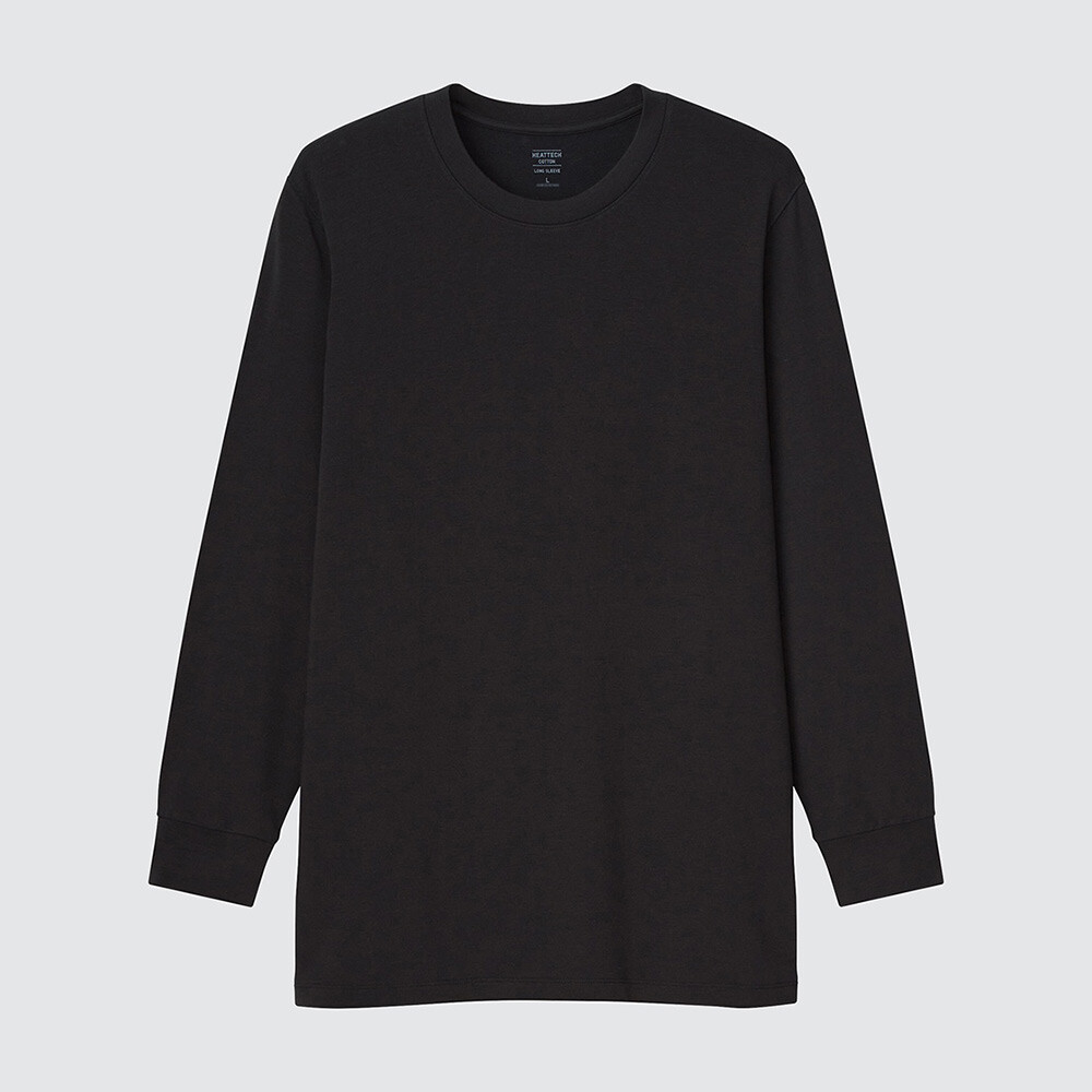 

Мужская футболка Uniqlo Duoshuan HEATTECH с круглым вырезом, черный