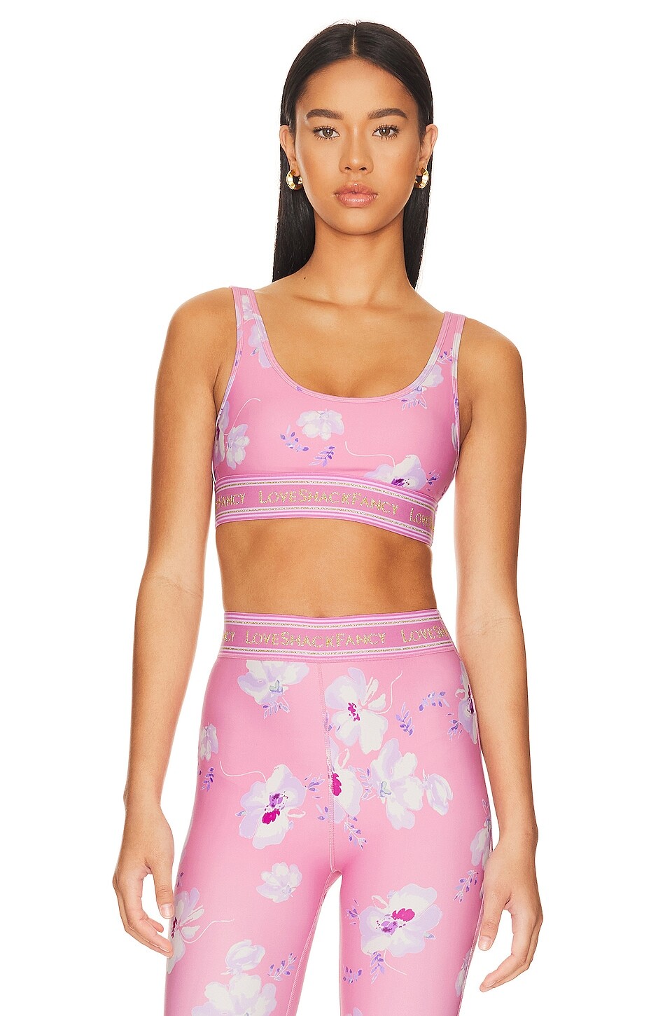 

Бюстгальтер LoveShackFancy Ornice, цвет Baby Pink Clouds