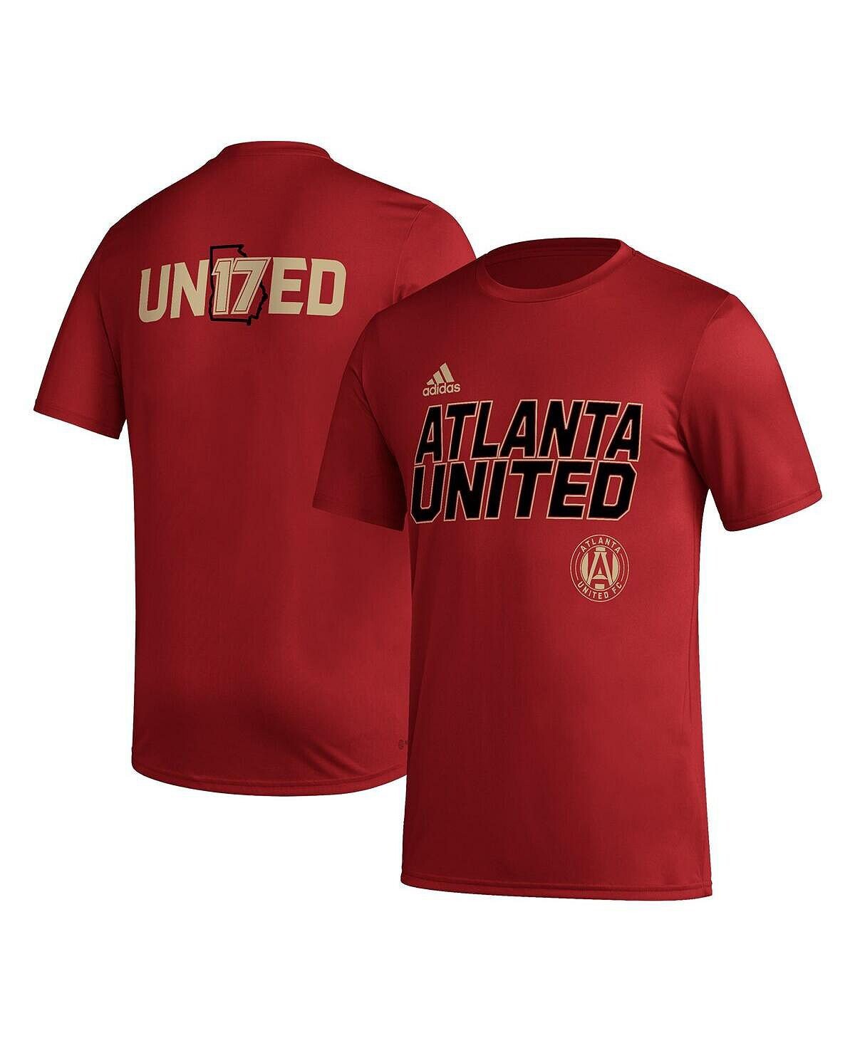 

Мужская красная футболка Atlanta United FC Team с крючками AEROREADY adidas, Красный