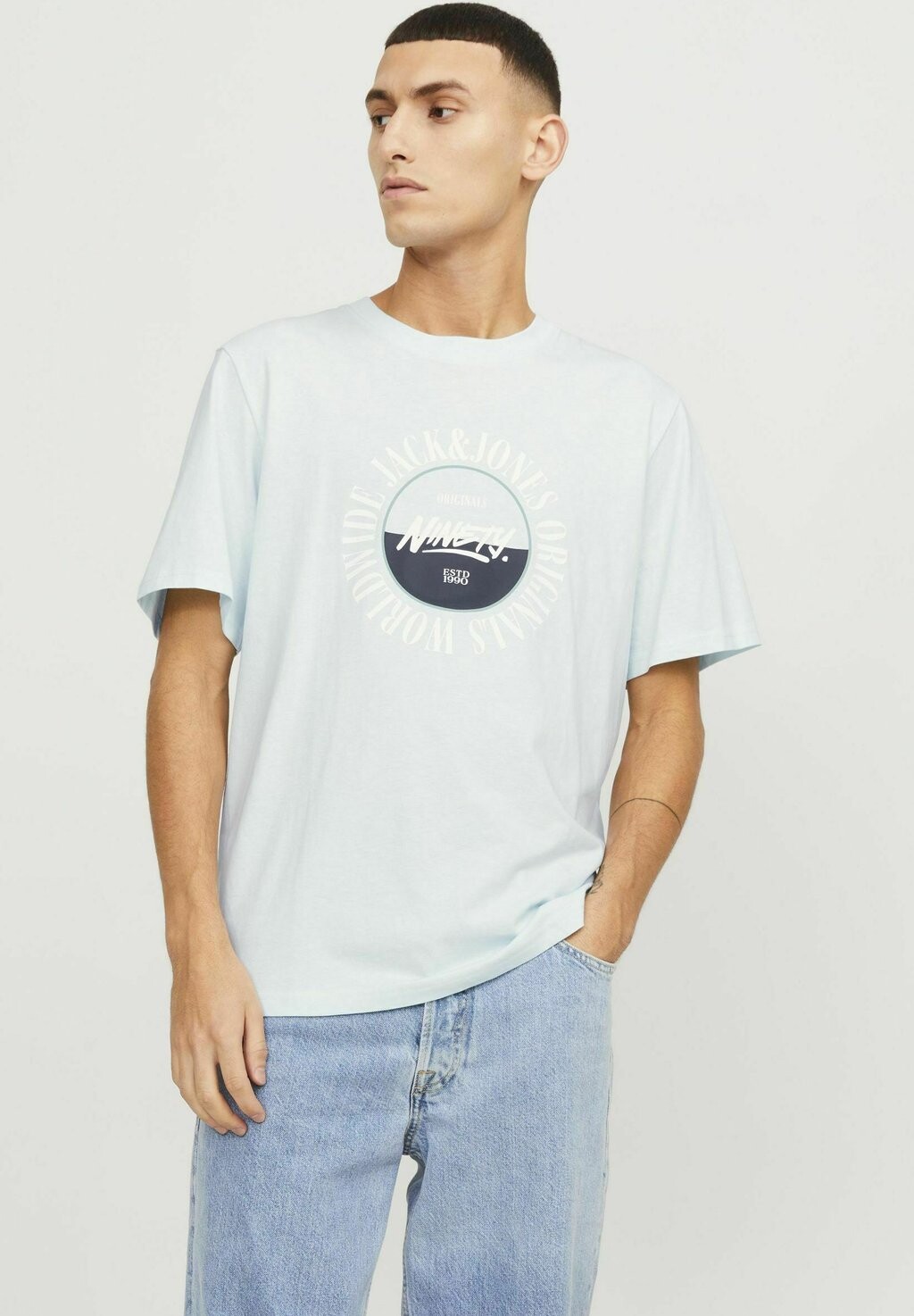 

Футболка с принтом JORCOBIN Jack & Jones, синий