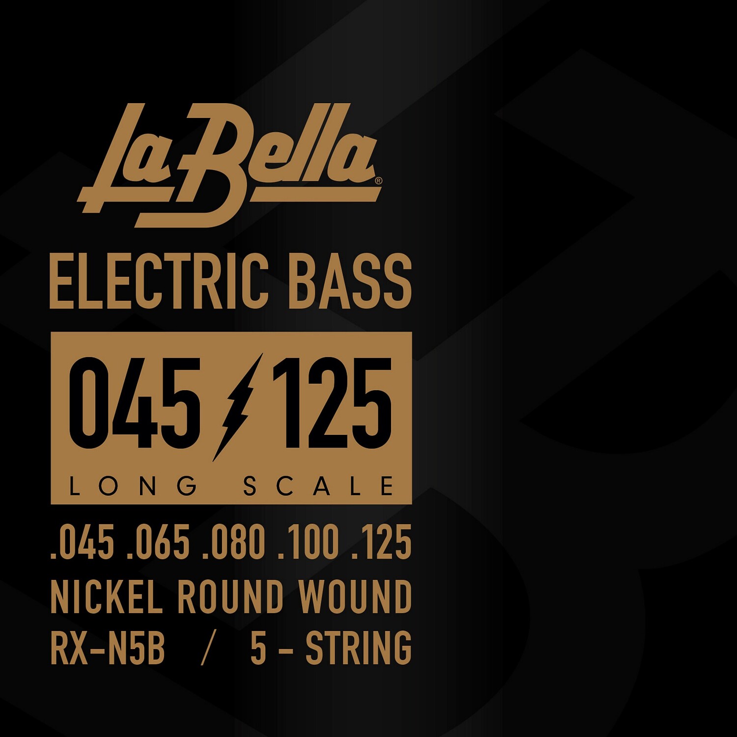 

Никелевые 5-струнные струны для электробаса LaBella серии Rx 45–125 La Bella