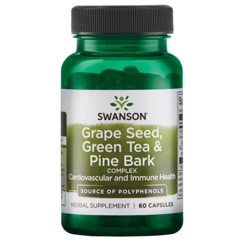 Swanson, Комплекс зеленого чая и сосновой коры, 60 капсул. Inna marka swanson комплекс зеленого белого и черного чая 60 капсул