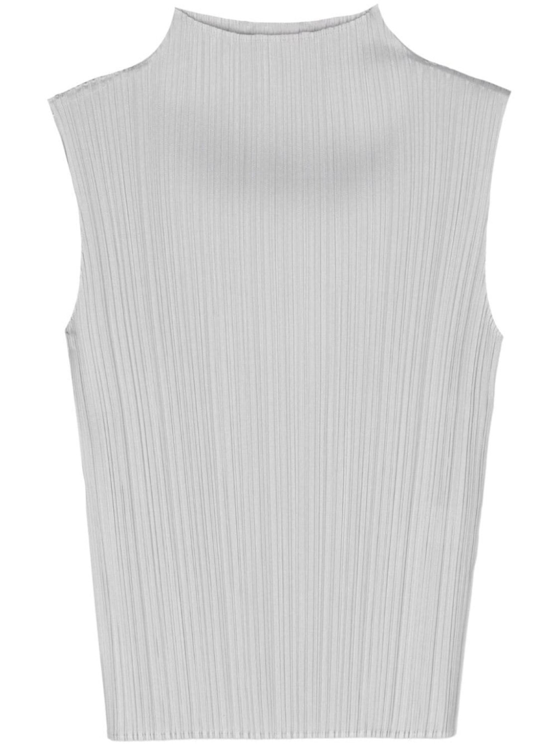 

Pleats Please Issey Miyake плиссированный топ без рукавов, серый