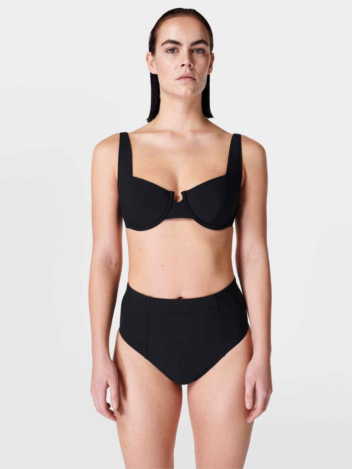 

Топ бикини на косточках Sweaty Betty Laguna, черный
