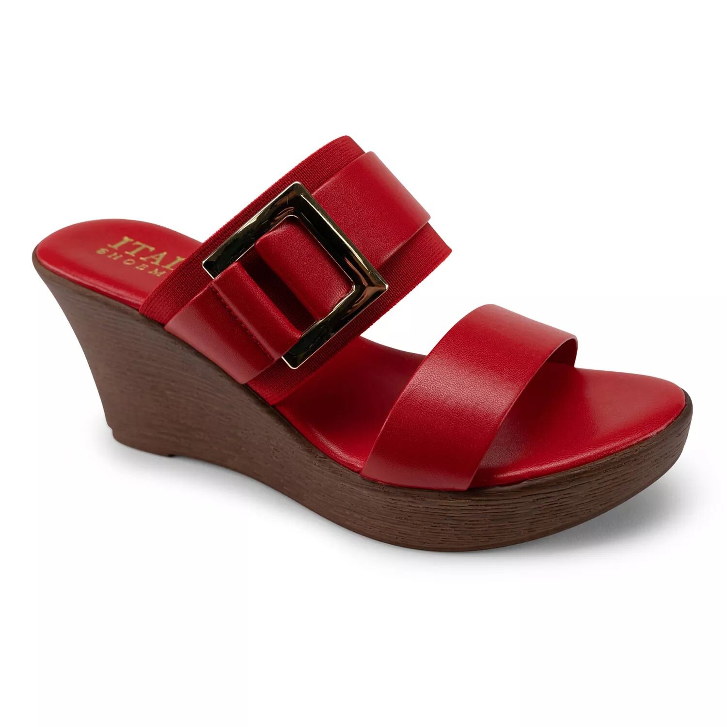 

Женские босоножки на танкетке Italian Shoemakers Cai Italian Shoemakers, красный