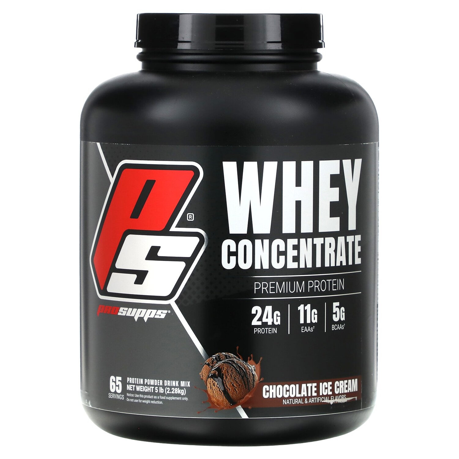 

Концентрат сыворотки, шоколадное мороженое, 2,28 кг (5 фунтов), ProSupps