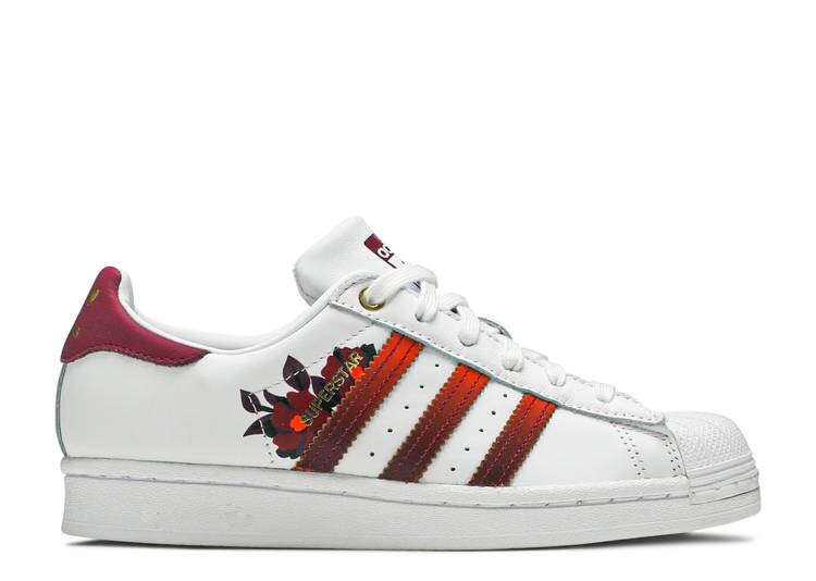 Кроссовки Adidas HER STUDIO LONDON X WMNS SUPERSTAR 'AUTUMN FLORAL', белый