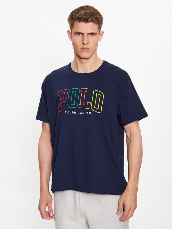 

Футболка свободного кроя Polo Ralph Lauren, синий