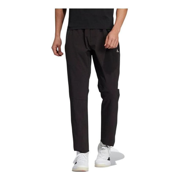 Спортивные штаны Men's adidas Solid Color Small Logo Straight Sports Pants/Trousers/Joggers Black, черный спортивные брюки adidas solid color straight sports pants gold color hp1386 золотой