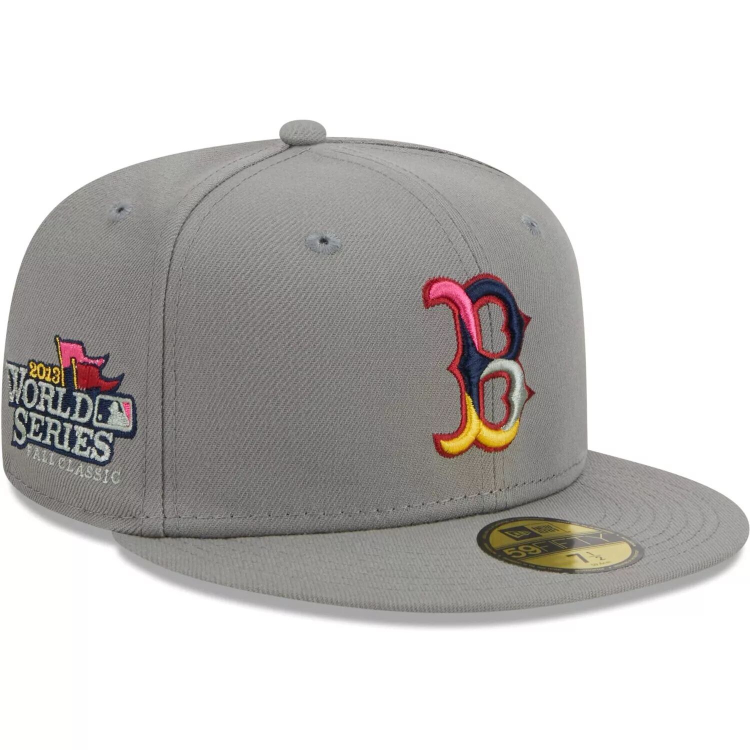 

Мужская приталенная шляпа New Era Grey Boston Red Sox Color Pack 59FIFTY