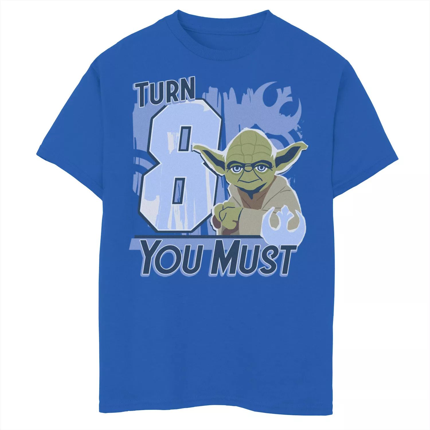Футболка с логотипом You Must Rebel для мальчиков 8–20 лет «Звездные войны: Йода, 8-й поворот» и графическим рисунком Star Wars