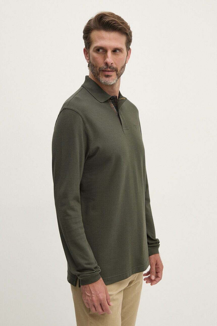 

Хлопковый топ Barbour с длинными рукавами, зеленый