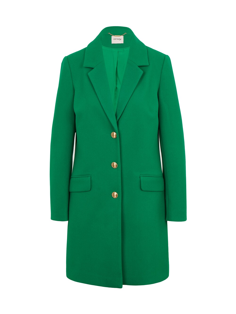 Межсезонное пальто Orsay, зеленый межсезонное пальто orsay светло серый