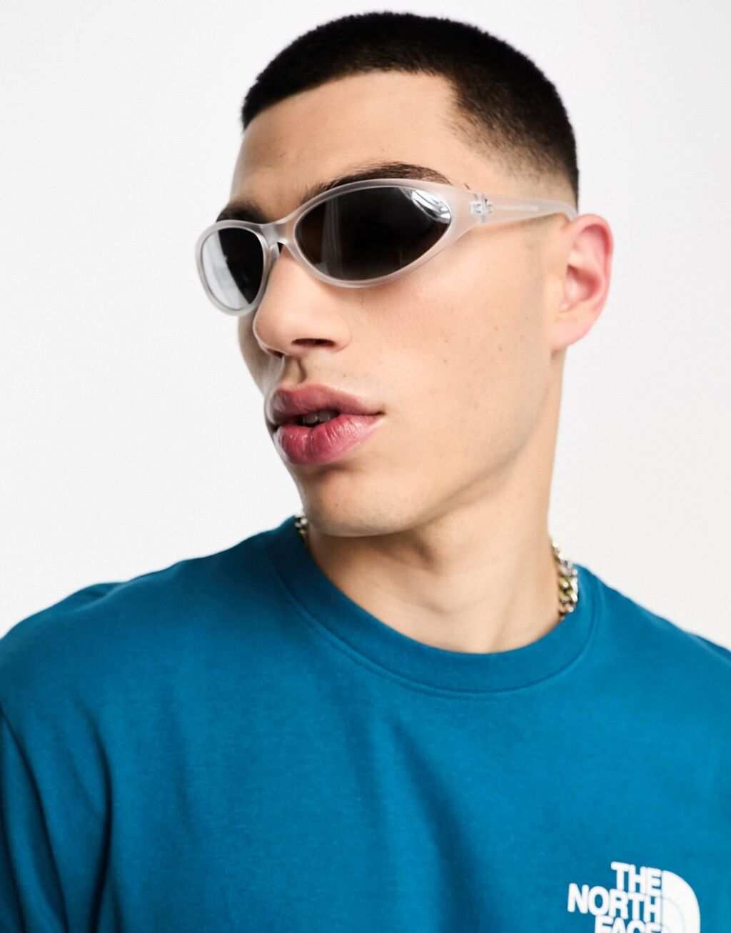 

Прозрачные солнцезащитные очки-гонщики с дымчатыми линзами ASOS DESIGN