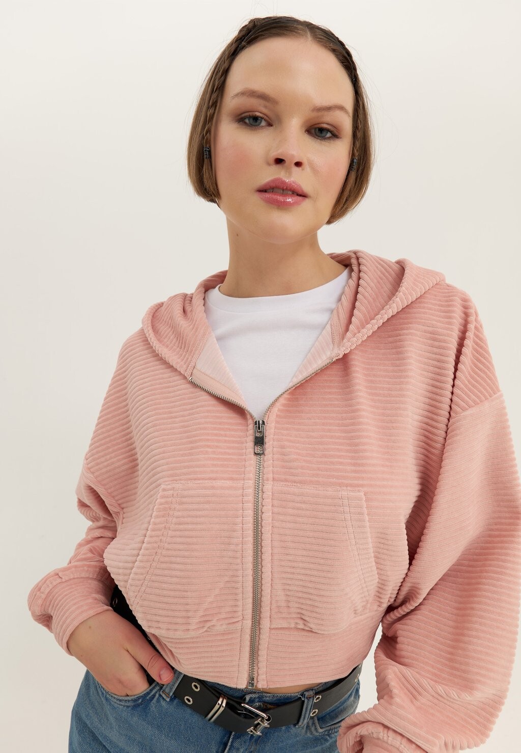 

Толстовка Even&Odd, цвет light pink