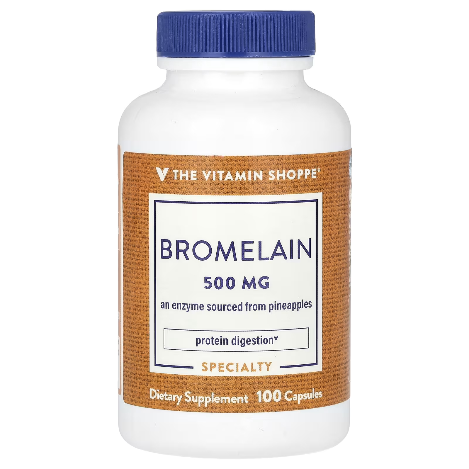 Бромелайн The Vitamin Shoppe 500 мг, 100 капсул