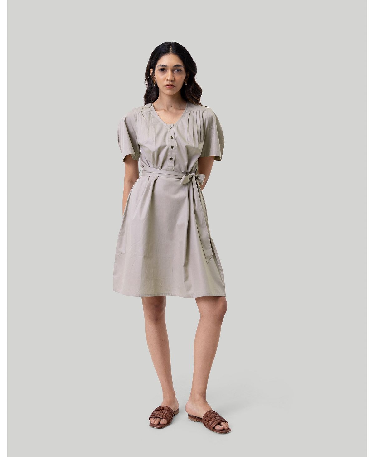 цена Женское плиссированное платье-палатка Reistor