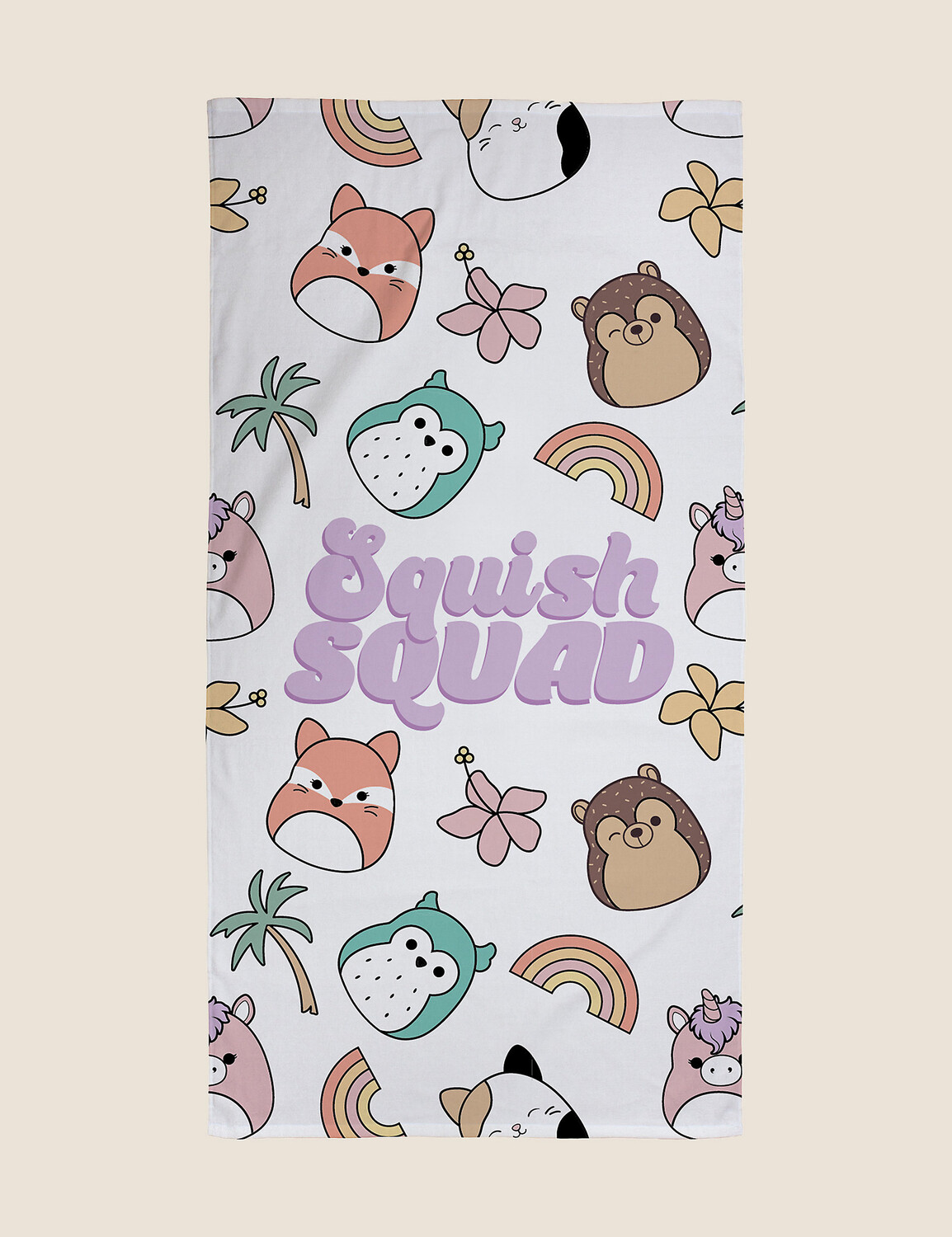 

Детское банное полотенце Squishmallows из чистого хлопка Marks & Spencer