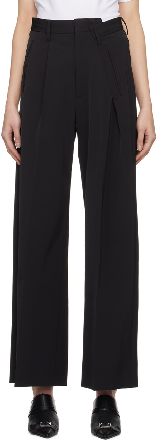

Черные брюки со сборками Mm6 Maison Margiela