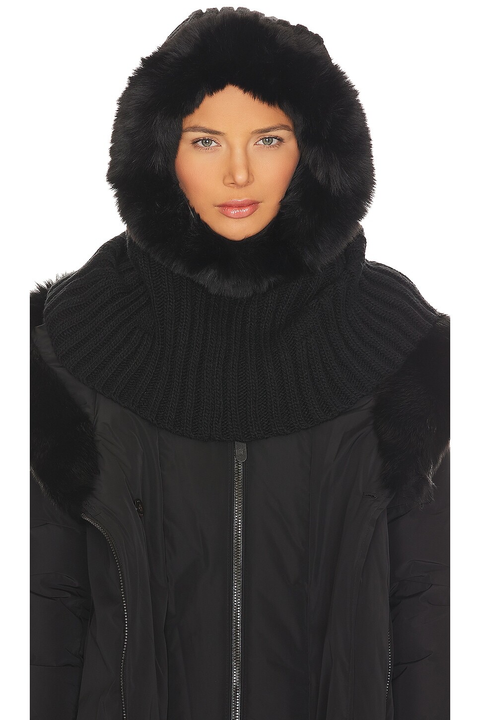 

Шарф Goldbergh Naomi Hooded, черный