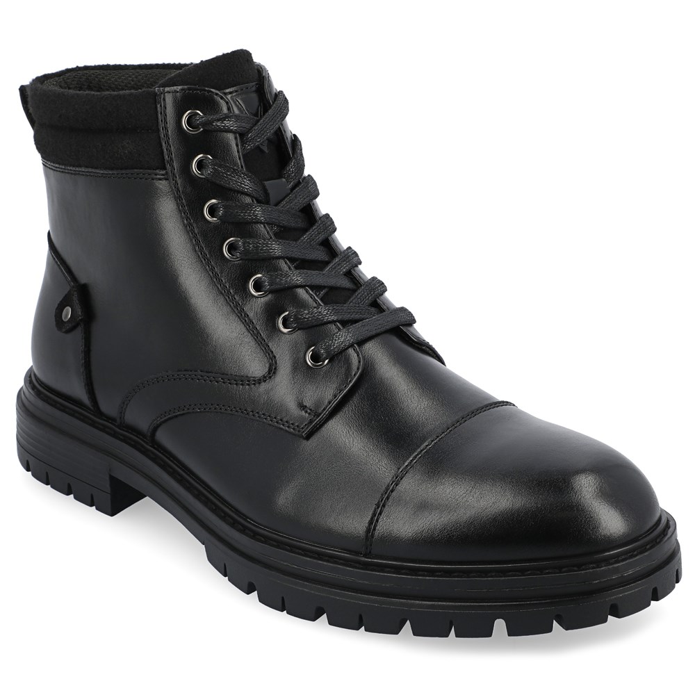 Мужские ботинки Fegan с коротким носком Vance Co., черный