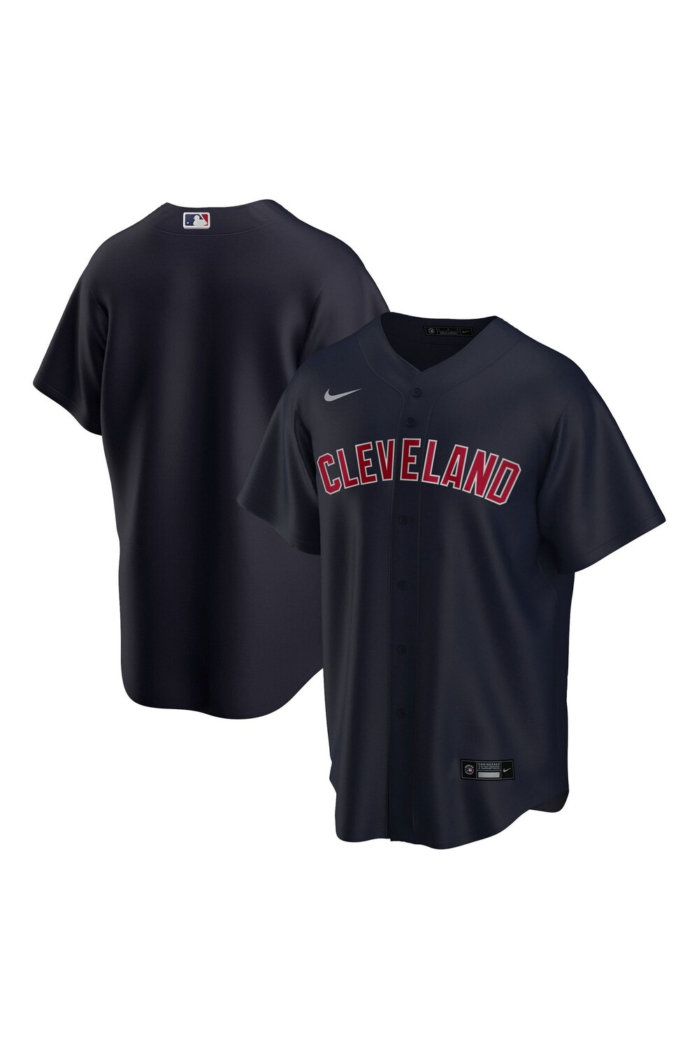 

Официальная копия альтернативной майки Cleveland Guardians Nike, черный