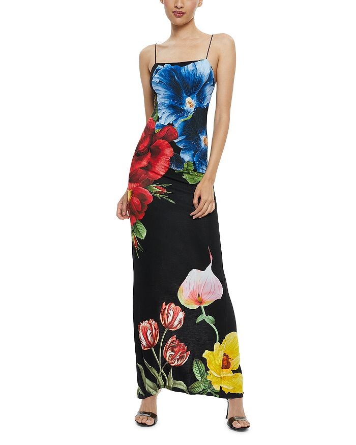 

Платье макси Alice and Olivia Fifi, белый
