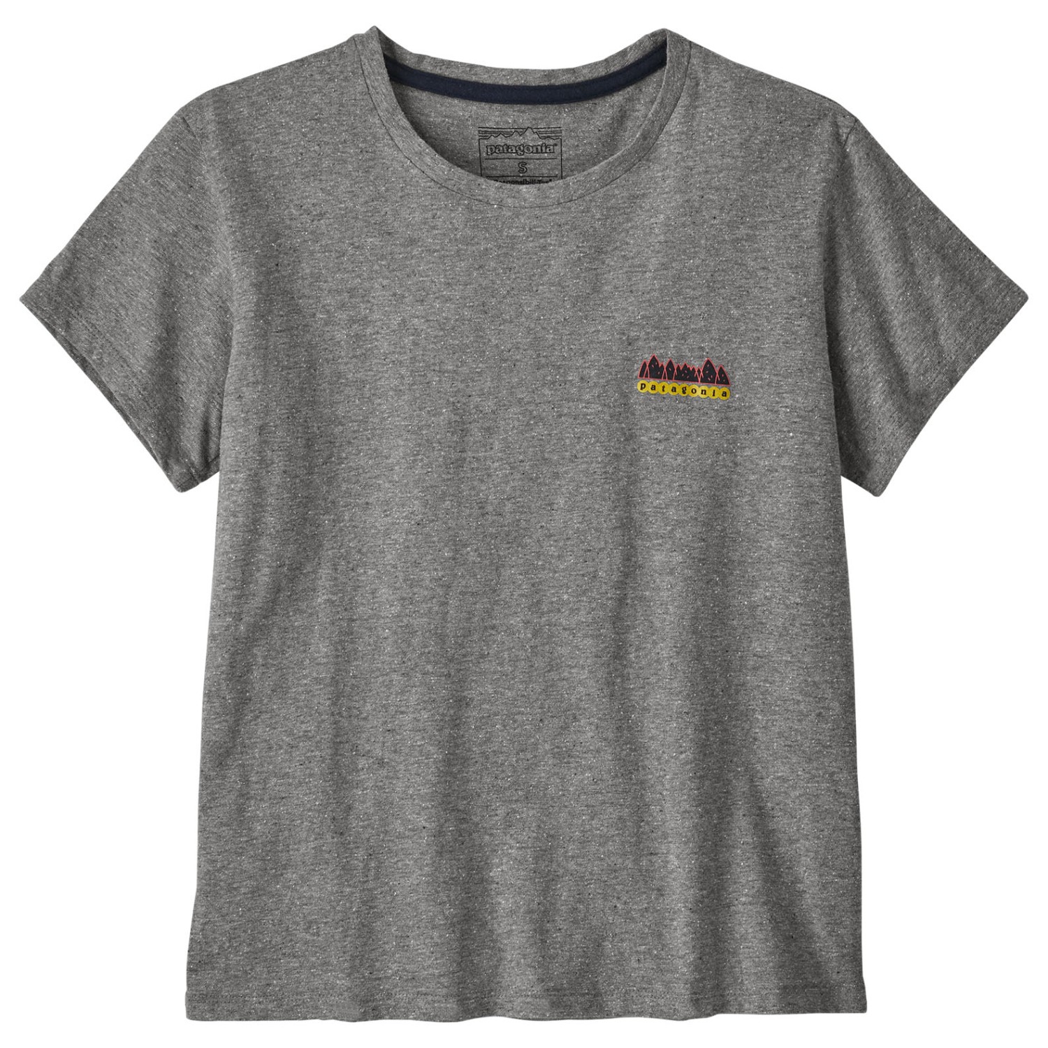 

Футболка Patagonia Women's Fitz Roy Wild Responsibili Tee, цвет Gravel Heather