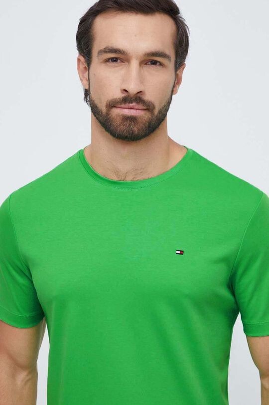 

Хлопковая футболка Tommy Hilfiger, зеленый