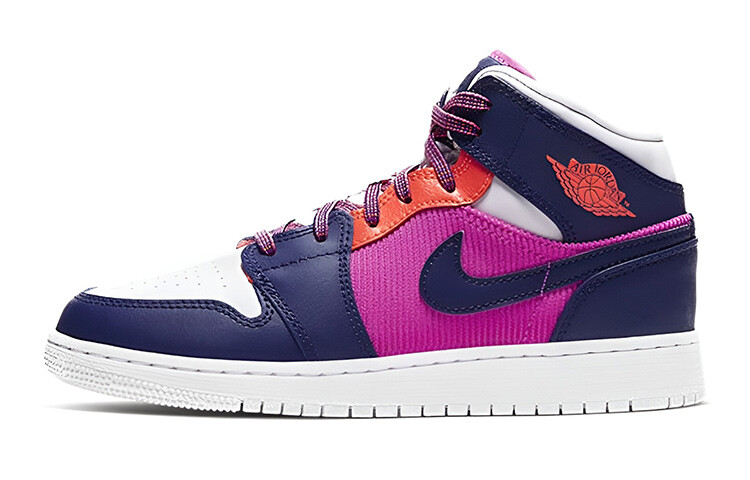 

Кроссовки Nike Air Jordan 1 Mid Fire Pink Barely Grape