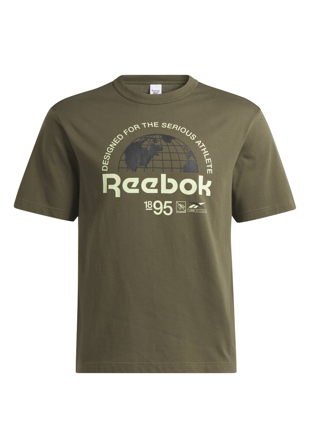 

Футболка с принтом Reebok Graphic Tee (Short Sleeve) 0 Reebok, цвет army green