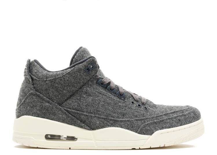 

Кроссовки AIR JORDAN 3 RETRO 'WOOL', серый