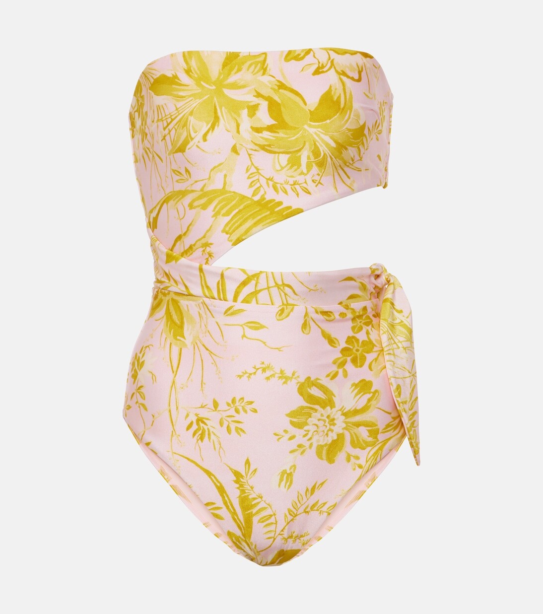 

Купальник Golden Scarf с вырезом и цветочным принтом Zimmermann, мультиколор