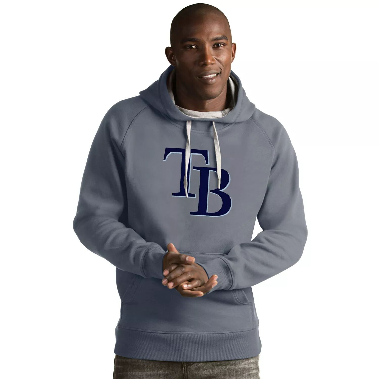 

Мужская толстовка с логотипом Tampa Bay Rays Victory Antigua