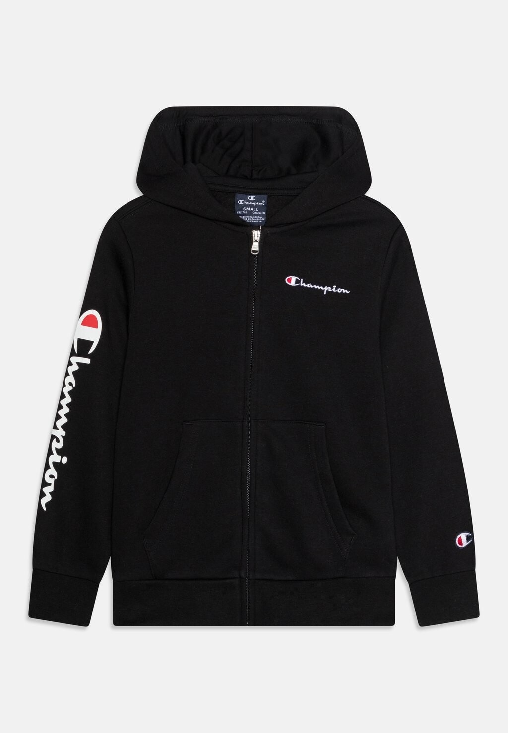 

Толстовка на молнии Classic Hooded Full Zip Logo Unisex Champion, цвет schwarz