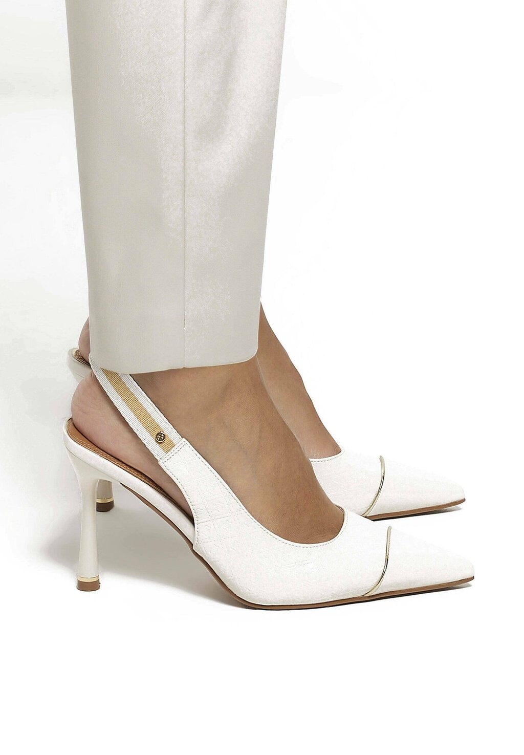 

Туфли на высоком каблуке River Island, цвет cream