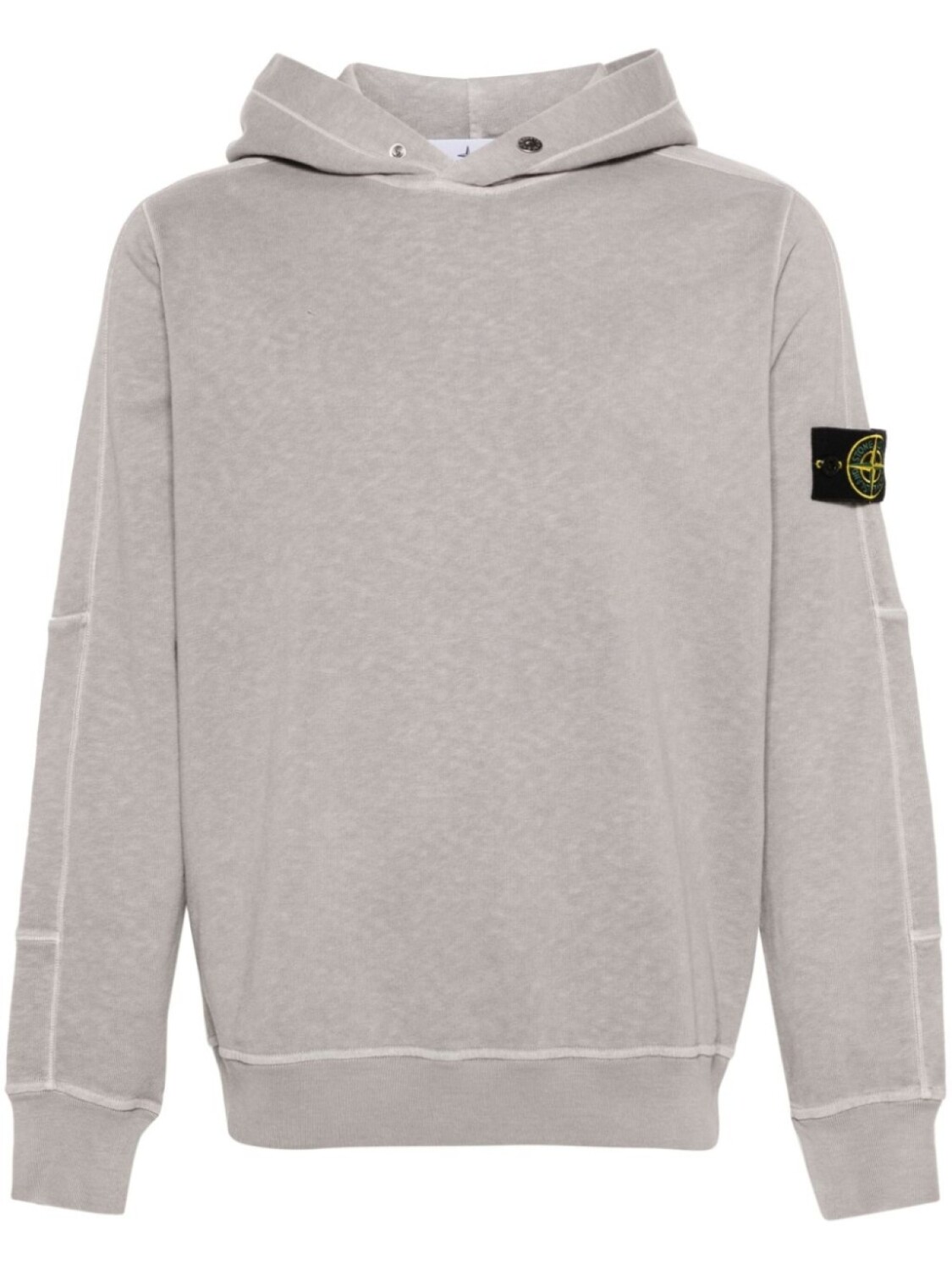 

Stone Island худи с нашивкой Compass, серый