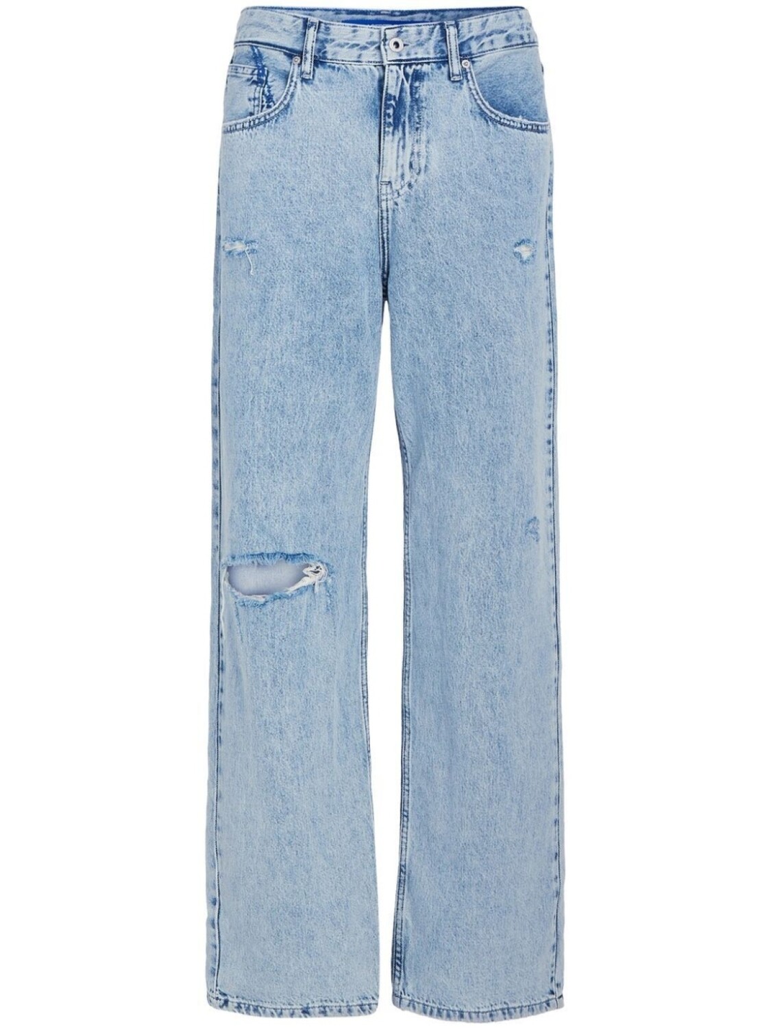 

Karl Lagerfeld Jeans джинсы с эффектом потертости, синий