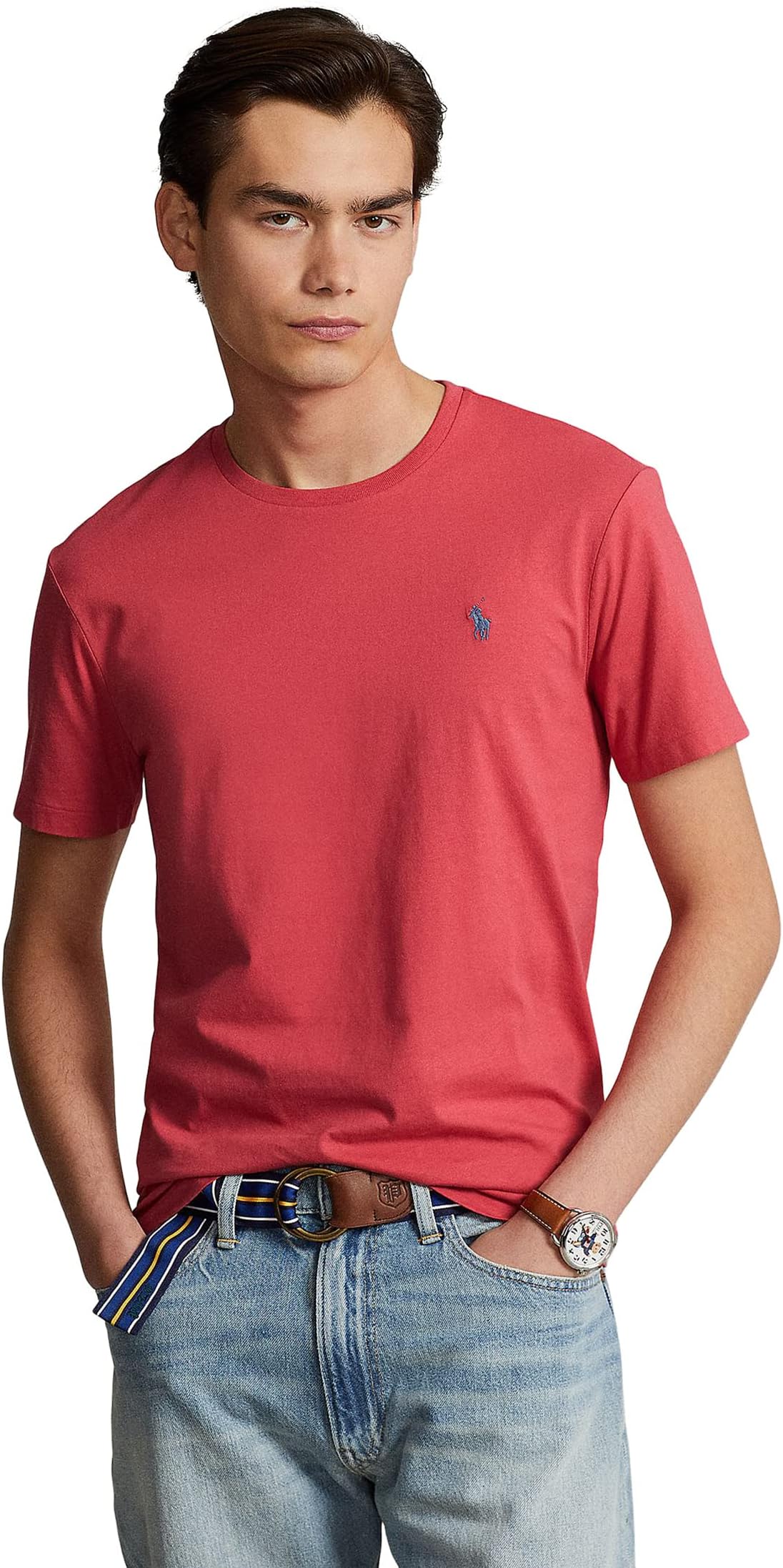 Классическая футболка из джерси с круглым вырезом Polo Ralph Lauren, цвет Red Sky