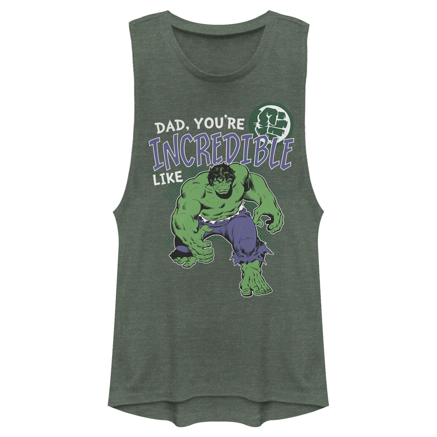 

Мускулистый танк Marvel Hulk Incredible Dad для юниоров Licensed Character