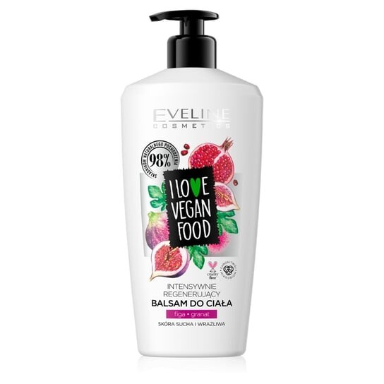 

Интенсивно регенерирующий бальзам для тела инжир-гранат, 350 мл Eveline Cosmetics, I Love Vegan Food